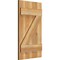 Ekena Millwork Joined Board-n-Batten Shutters w/Z-Bar, Rough Sawn Western Red Cedar, 16 1/8W x 28H, PR RBJ06Z16X028RWR - alternate 4